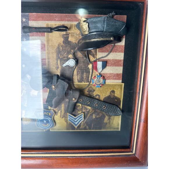 Police officer sergeant gift shadow box decor - Picture 4 of 10